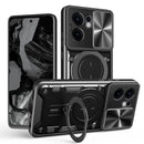OPPO Reno 13F 5G Ring Kickstand Case w/ Camera Cover