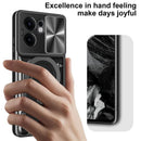 OPPO Reno 13F 5G Ring Kickstand Case w/ Camera Cover