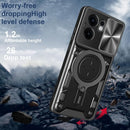 OPPO Reno 13F 5G Ring Kickstand Case w/ Camera Cover [Red] 9