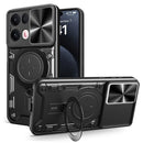 OPPO Reno 13Pro 5G  Ring Kickstand Case w/ Camera Cover [Black]