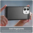 OPPO Reno14 Carbon Fibre Brushed Case [Black]