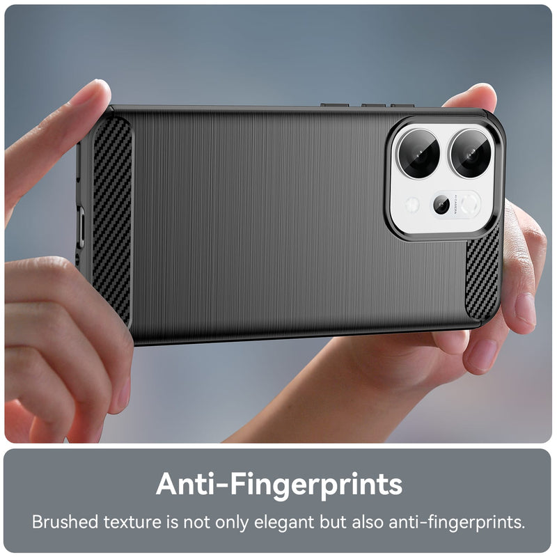 OPPO Reno14 Carbon Fibre Brushed Case [Black]