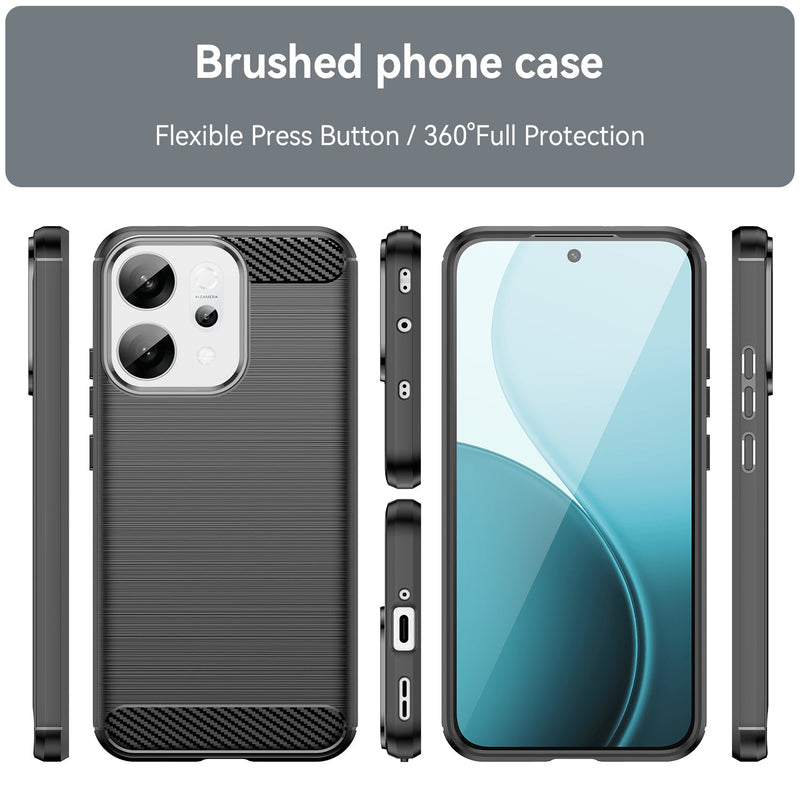 OPPO Reno14 Carbon Fibre Brushed Case [Black]