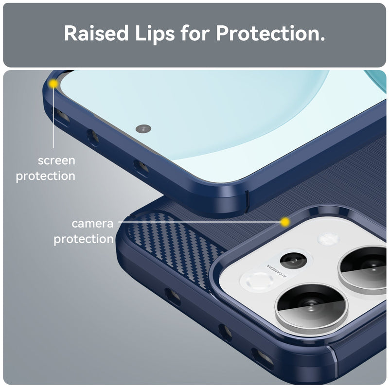OPPO Reno14 Carbon Fibre Brushed Case [Navy]