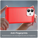 OPPO Reno14 Carbon Fibre Brushed Case [Red]