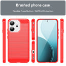 OPPO Reno14 Carbon Fibre Brushed Case [Red]