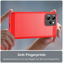 OPPO Reno14 F Carbon Fibre TPU Case Slim Shockproof Cover Red