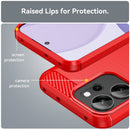 OPPO Reno14 F Carbon Fibre TPU Case Slim Shockproof Cover Red