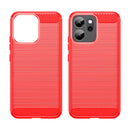 OPPO Reno14 F Carbon Fibre TPU Case Slim Shockproof Cover Red