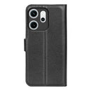 OPPO Reno14 F PU Wallet Case [Black]