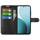OPPO Reno14 F PU Wallet Case [Black]