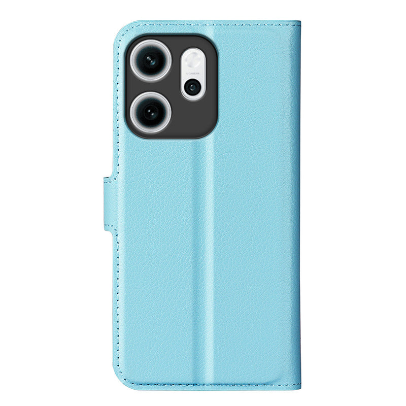 OPPO Reno14 F PU Wallet Case [LightBlue]