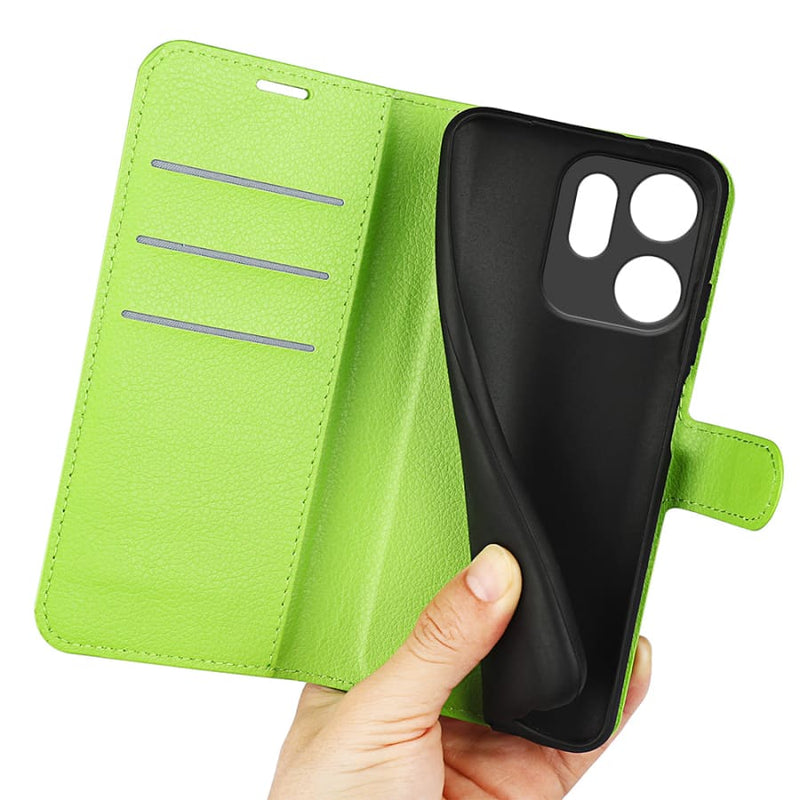 OPPO Reno14 F PU Wallet Case [Green] - OPPO Reno 14 F 5G