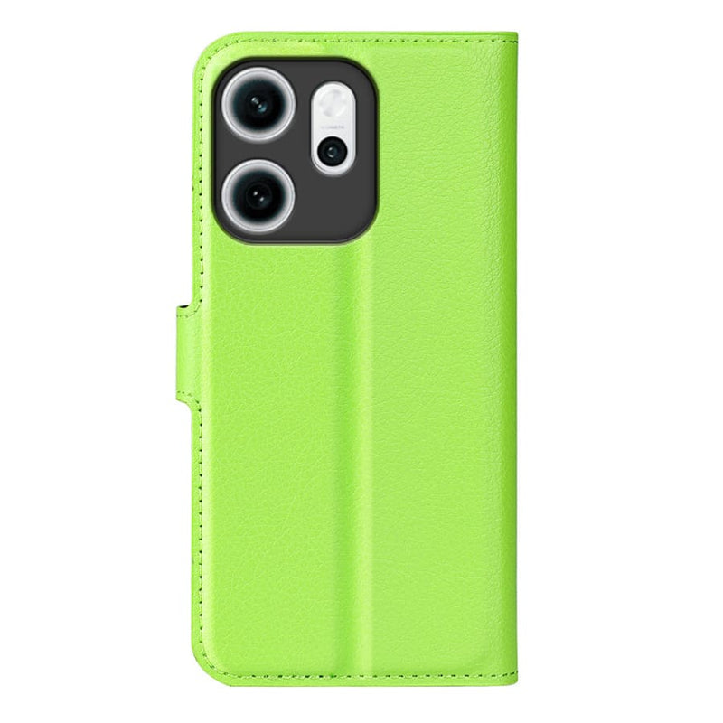 OPPO Reno14 F PU Wallet Case [Green] - OPPO Reno 14 F 5G