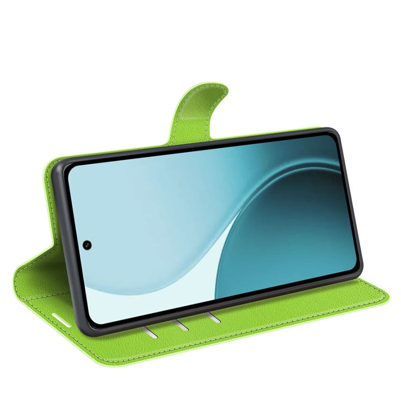 OPPO Reno14 F PU Wallet Case [Green] - OPPO Reno 14 F 5G
