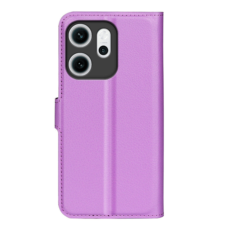 OPPO Reno14 F PU Wallet Case [Purple]