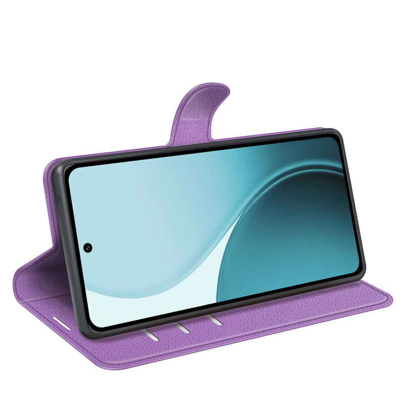 OPPO Reno14 F PU Wallet Case [Purple]