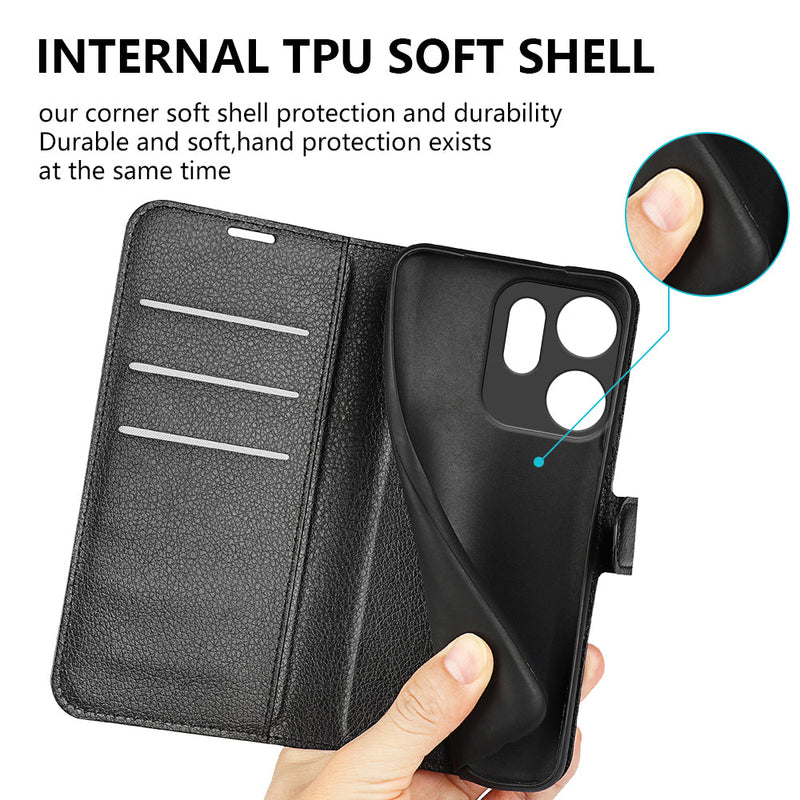 OPPO Reno14 F PU Wallet Case [LightBlue]