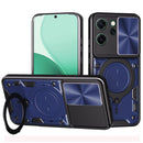 OPPO Reno14 F 5G Ring Kickstand Case w/ Camera Cover [Navy]