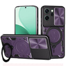 OPPO Reno14 F 5G Ring Kickstand Case w/ Camera Cover [Purple]