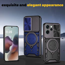 OPPO Reno14 F 5G Ring Kickstand Case w/ Camera Cover [Purple]