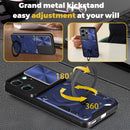 OPPO Reno14 F 5G Ring Kickstand Case w/ Camera Cover [Black]