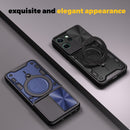 OPPO Reno14 F 5G Ring Kickstand Case w/ Camera Cover [Black]