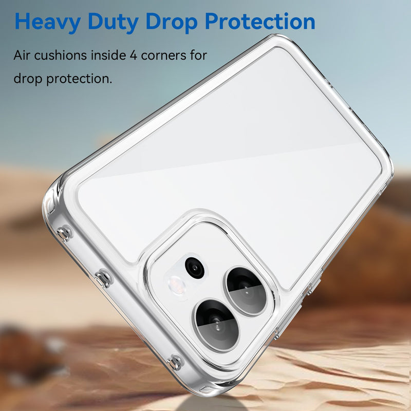 OPPO Reno14 F 5G Soft TPU Bumper Case [Clear]