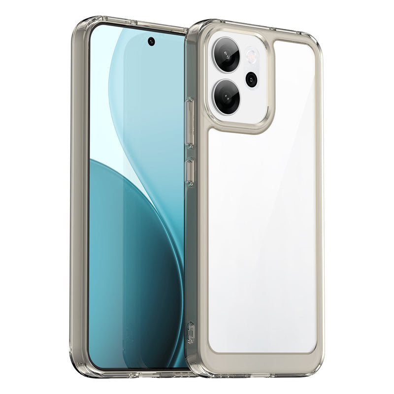 OPPO Reno14 F 5G Soft TPU Bumper Case [Clear Grey]