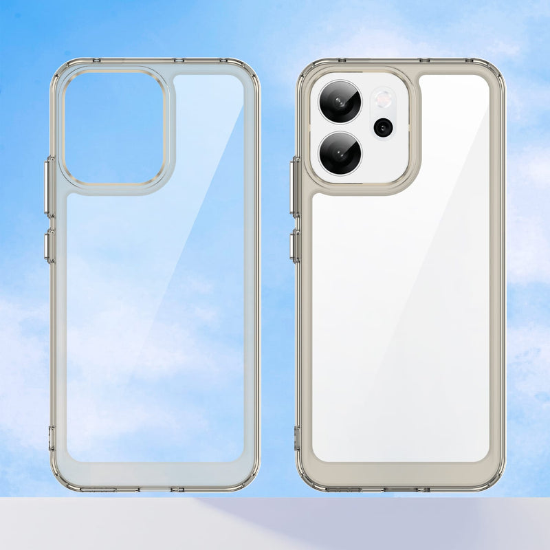 OPPO Reno14 F 5G Soft TPU Bumper Case [Clear Grey]