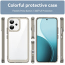 OPPO Reno14 F 5G Soft TPU Bumper Case [Clear Grey]