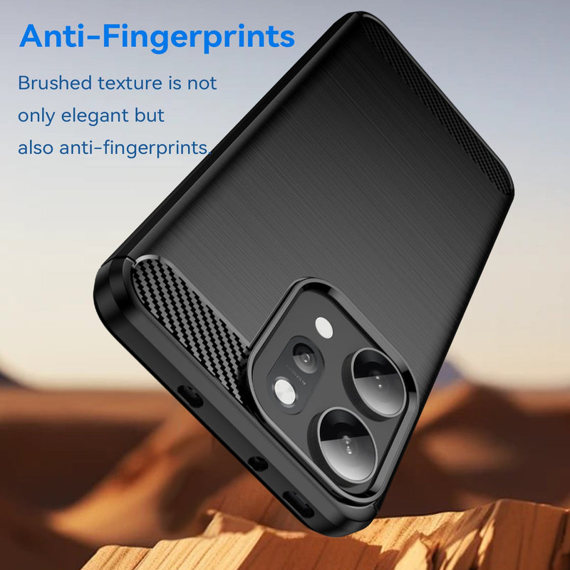 OPPO Reno14 Pro Carbon Fibre Brushed Case [Black]