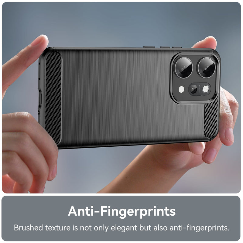 OPPO Reno14 Pro Carbon Fibre Brushed Case [Black]