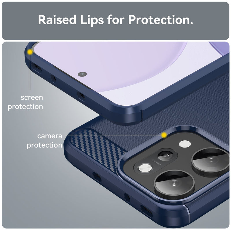 OPPO Reno14 Pro Carbon Fibre Brushed Case [Navy]