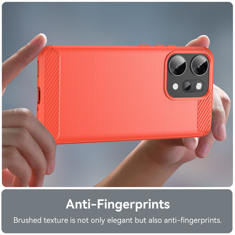 OPPO Reno14 Pro Carbon Fibre Brushed Case [Red]