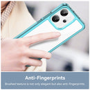 OPPO Reno14 Pro 5G Soft TPU Bumper Case [Clear Blue]