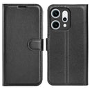 OPPO Reno14 PU Wallet Case [Black]