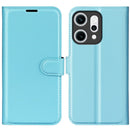 OPPO Reno14 PU Wallet Case [LightBlue]
