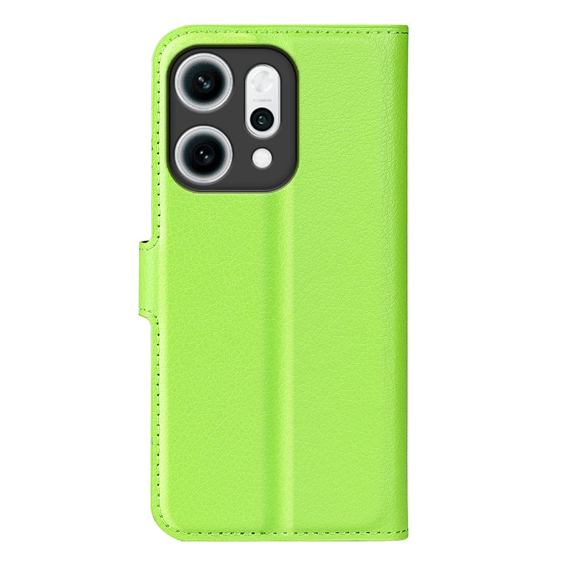 OPPO Reno14 PU Wallet Case [Green]
