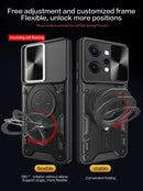 OPPO Reno14 5G Ring Kickstand Case w/ Camera Cover [Black]