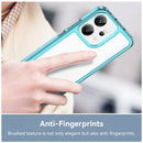 OPPO Reno14 5G Soft TPU Bumper Case [Clear Blue]