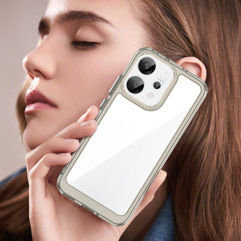 OPPO Reno14 5G Soft TPU Bumper Case [Clear Grey]
