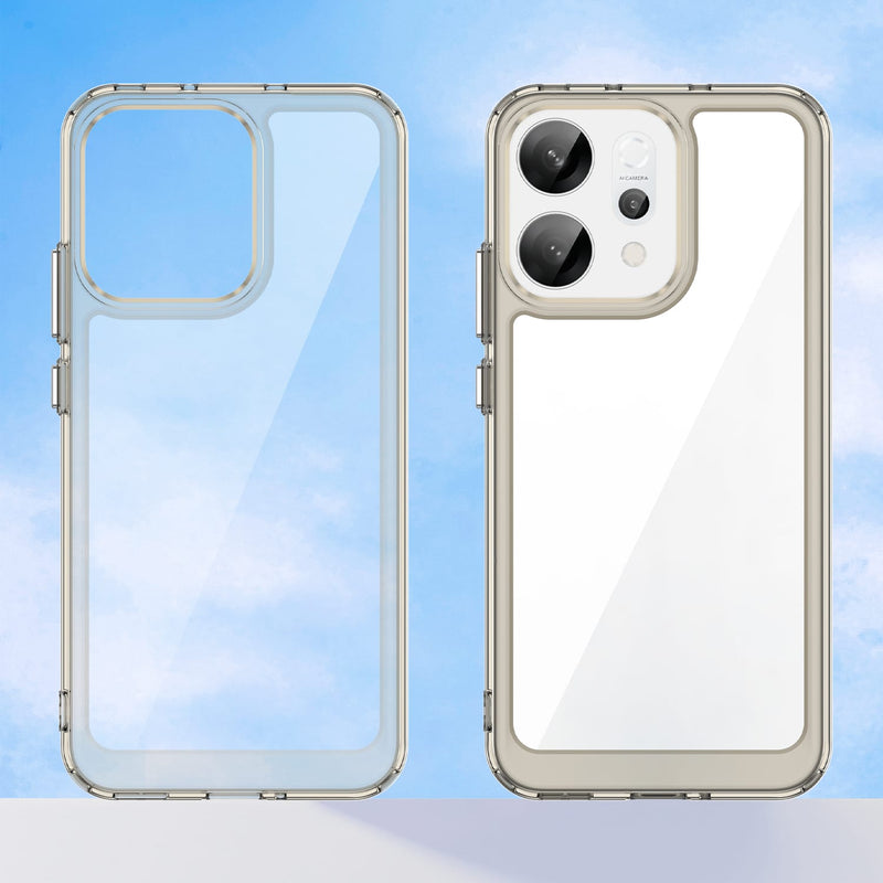 OPPO Reno14 5G Soft TPU Bumper Case [Clear Grey]