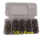 8mm Split Rings Value Pack of 500 - MeanFish