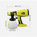 Paint Sprayer HVLP Spray Paint Gun fits Ryobi 18V Battery 9