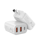 PD 30W Fast Charging Phone Wall Charger Dual USB Type C 1