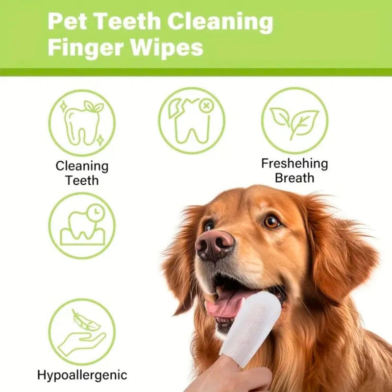 Pet Dental Care Finger Wipes - Tools & Kits (multipurpose)