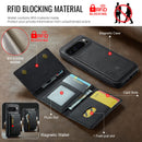 DG.MING Detachable Magnetic Wallet Case with Zipper Pocket for Pixel 10 ProXL [Black]