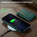 DG.MING Detachable Magnetic Wallet Case with Zipper Pocket for Pixel 10 ProXL [Green]