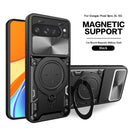 Google Pixel 10 Pro XL Ring Kickstand Case w/ Camera Cover [Black]